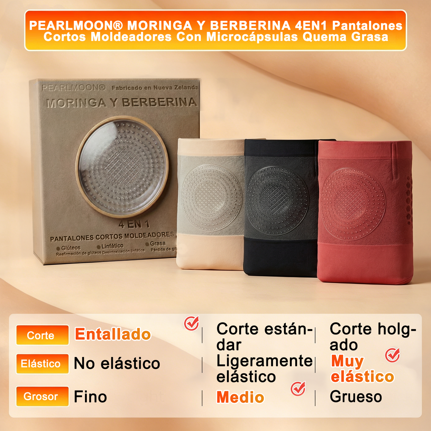 🔥 ¡Solo 10 cajas! 30% de descuento extra. PEARLMOON® Leggings Modeladores de Alta Compresión ⚡ Control Suave, Comodidad Todo el Día